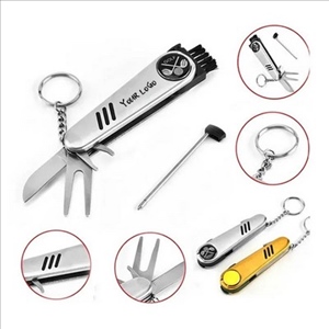 5 in 1 Kit Portable Multi-Pocket Golf Knife With Keychain